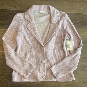 Purple Herringbone Blazer